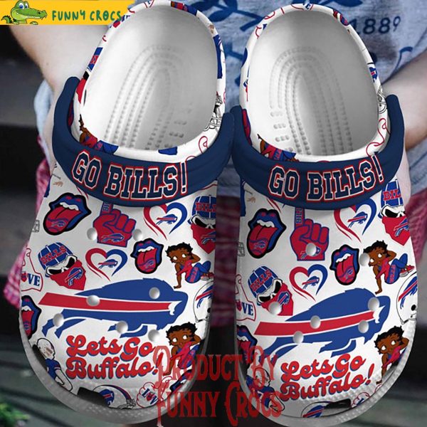 Go Bills Let Go Buffalo Crocs Shoes