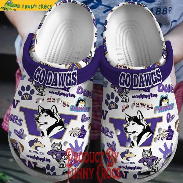 Go Dawgs Husky Washington Crocs