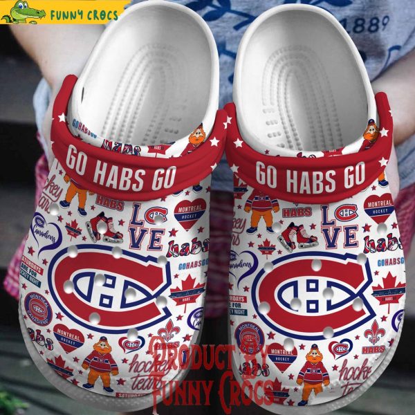 Go Habs Go Montreal Canadiens Crocs