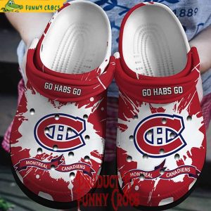 Go Habs Go Montreal Canadiens Red Crocs 1