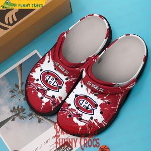 Go Habs Go Montreal Canadiens Red Crocs 2