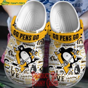 Go Pens Go Pittsburgh Penguins Crocs 1