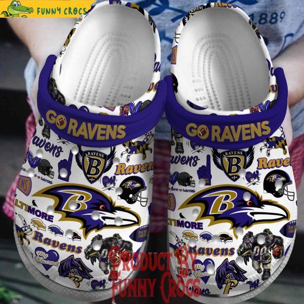 Go Ravens Baltimore Ravens Crocs