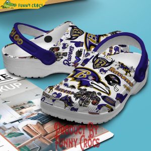 Go Ravens Baltimore Ravens Crocs 3