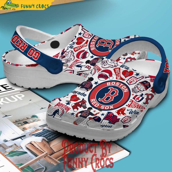 Go Red Sox Boston Red Sox Crocs Slippers