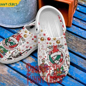 Grateful Dead Merry Christmas Crocs Shoes Crocband