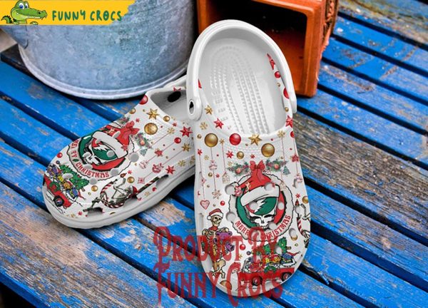 Grateful Dead Merry Christmas Crocs Shoes Crocband