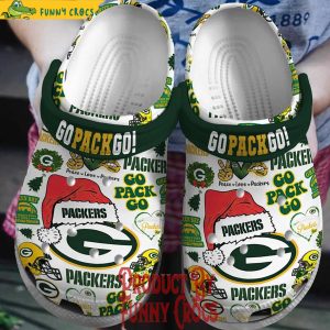 Green Bay Packers Christmas Crocs 1