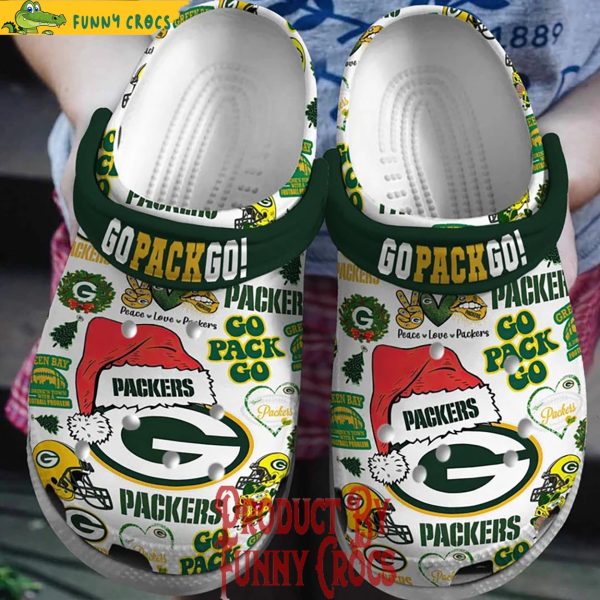 Green Bay Packers Christmas Crocs