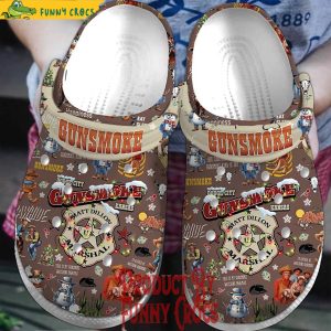 Gun Smoke Christmas Crocs Clog Shoes 1