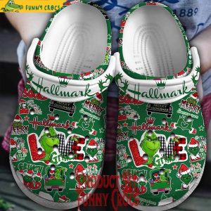 Hallmark Grinch Christmas Green Crocs