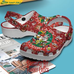 Happy Holiday Christmas Bugs Bunny Crocs 2