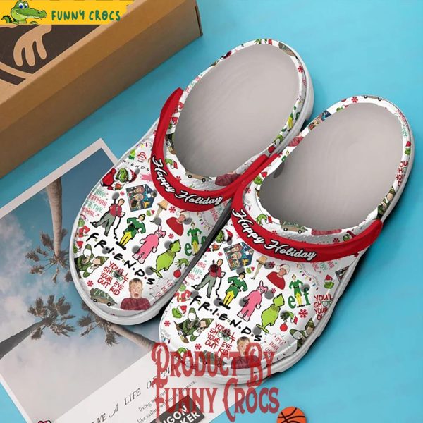 Happy Holiday Friends Christmas Crocs Shoes