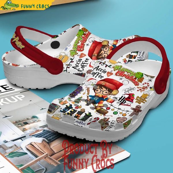 Harry Potter Accio Coffee Christmas Crocs