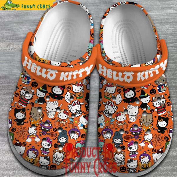 Hello Kitty Halloween Pattern Crocs Shoes