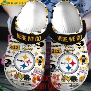 Here We Go Pittsburgh Steelers Crocs