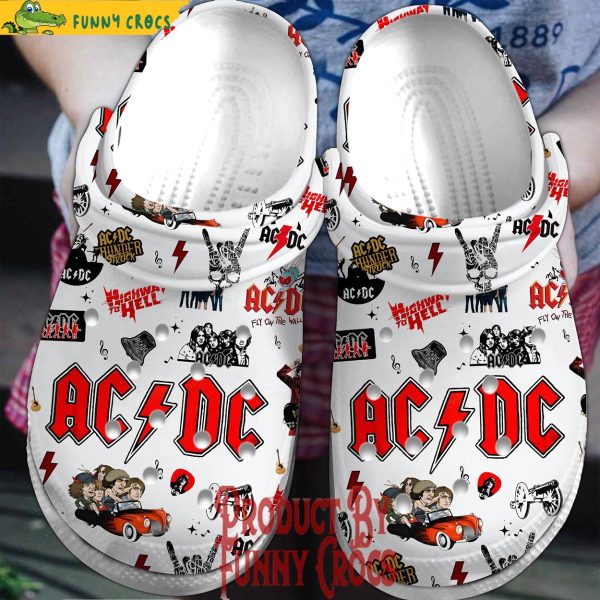 Highway To Hell ACDC Crocs Shoes