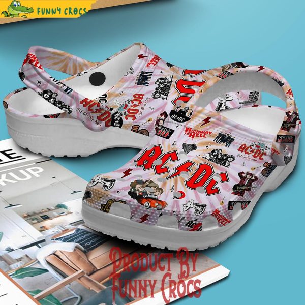 Highway To Hell ACDC Pink Crocs Shoes