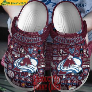 I Love Colorado Avalanche Crocs Shoes 1