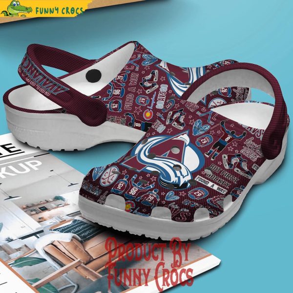 I Love Colorado Avalanche Crocs Shoes