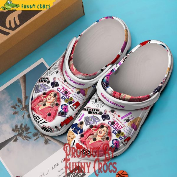 Kelly Clarkson White Crocs
