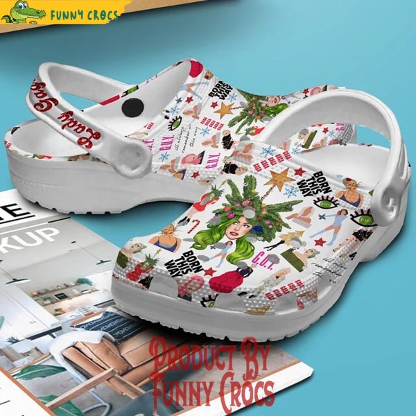 Lady Gaga Born This Way Christmas Crocs