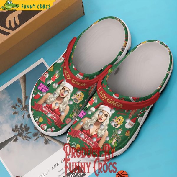 Lady Gaga Merry Christmas Crocs Shoes