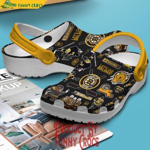 Lest Go Bruins Boston Bruins Ice Hockey Black Crocs