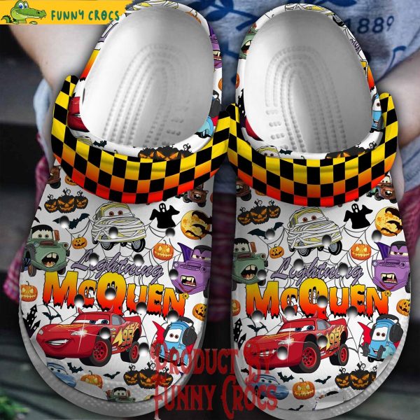 Lightning McQueen Halloween White Crocs