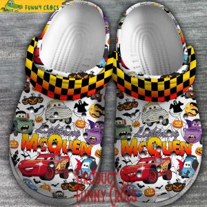 Lightning McQueen Halloween White Crocs