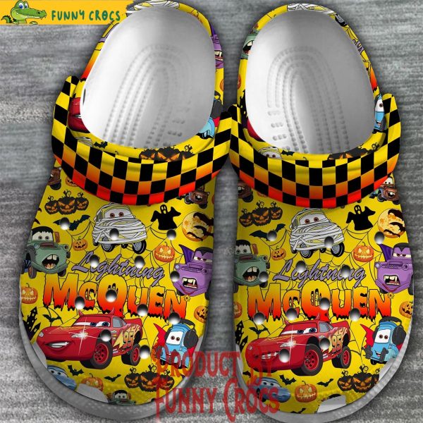 Lightning McQueen Halloween Yellow Crocs