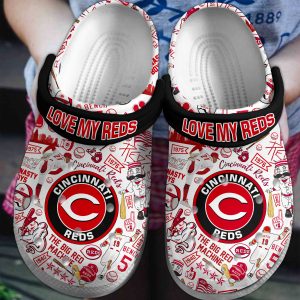 Love My Reds Cincinnati Reds Crocs Shoes 2