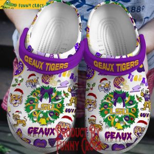 Lsu Geaux Tigers Christmas Crocs