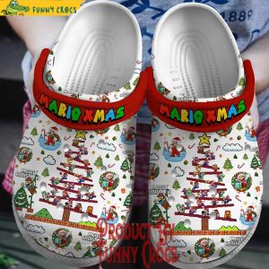 Mario Xmas Tree Christmas Crocs