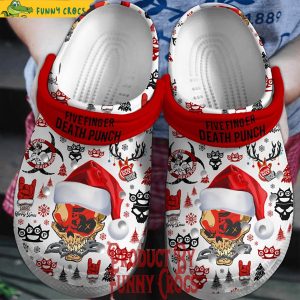 Merry Christmas Five Finger Death Punch Crocs Shoes