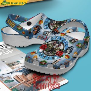 Merry Christmas Gun N Rose Crocs