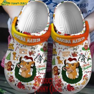 Merry Christmas Hakuna matata Lion King Crocs Shoes 1