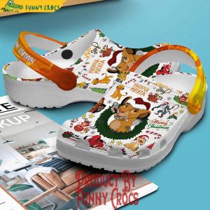 Merry Christmas Hakuna matata Lion King Crocs Shoes 2