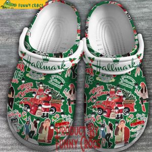 Merry Christmas Hallmark Green Crocs 2