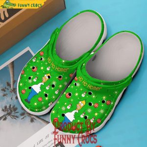 Merry Christmas Hohoho Homer Simpsons Crocs 3