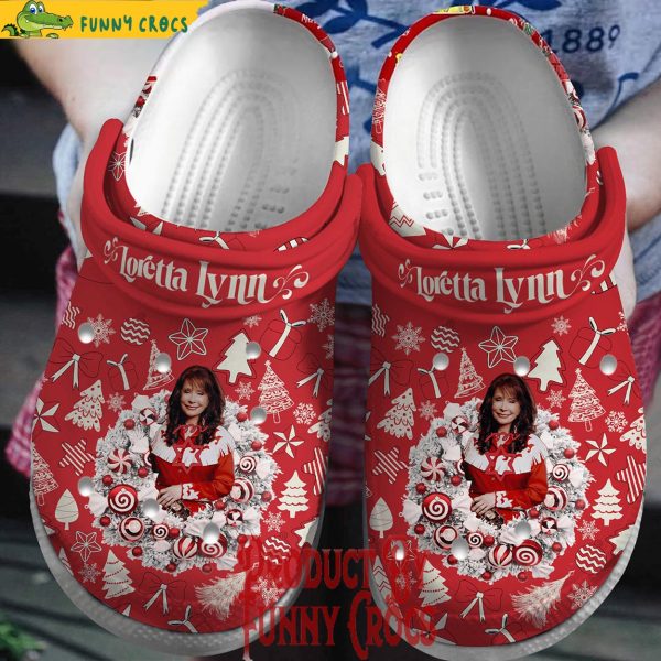 Merry Christmas Loretta Lynn Crocs Shoes