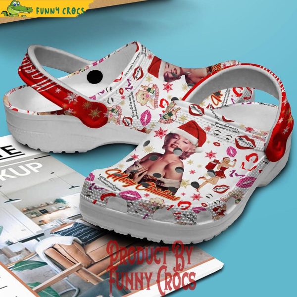 Merry Christmas Marilyn Monroe Crocs Clog