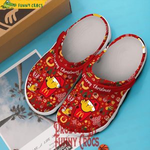 Merry Christmas Mcdonald Crocs Shoes