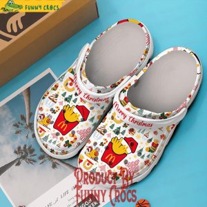 Merry Christmas Mcdonald White Crocs Shoes