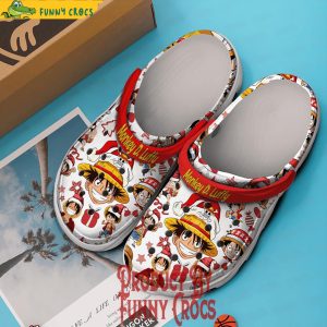 Merry Christmas One Piece Monkey DLuffy Crocs Shoes 2