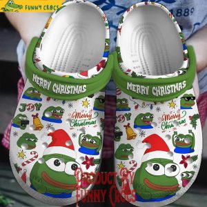 Merry Christmas Pepe Crypto Crocs