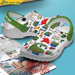 Merry Christmas Pepe Crypto Crocs 3