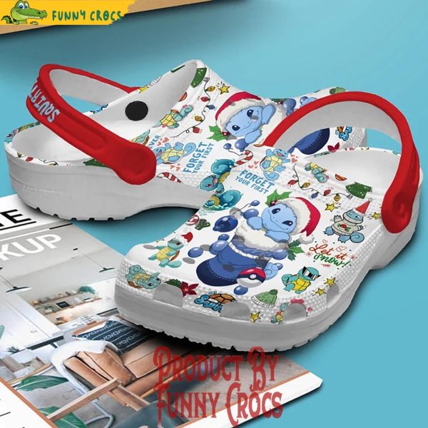 Merry Christmas Pokemon Squirlte Crocs Shoes