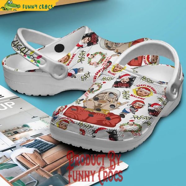 Merry Christmas Post Malone Crocs Clog Shoes