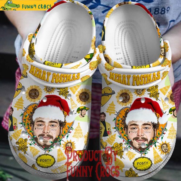 Merry Postmas Post Malone Crocs Shoes